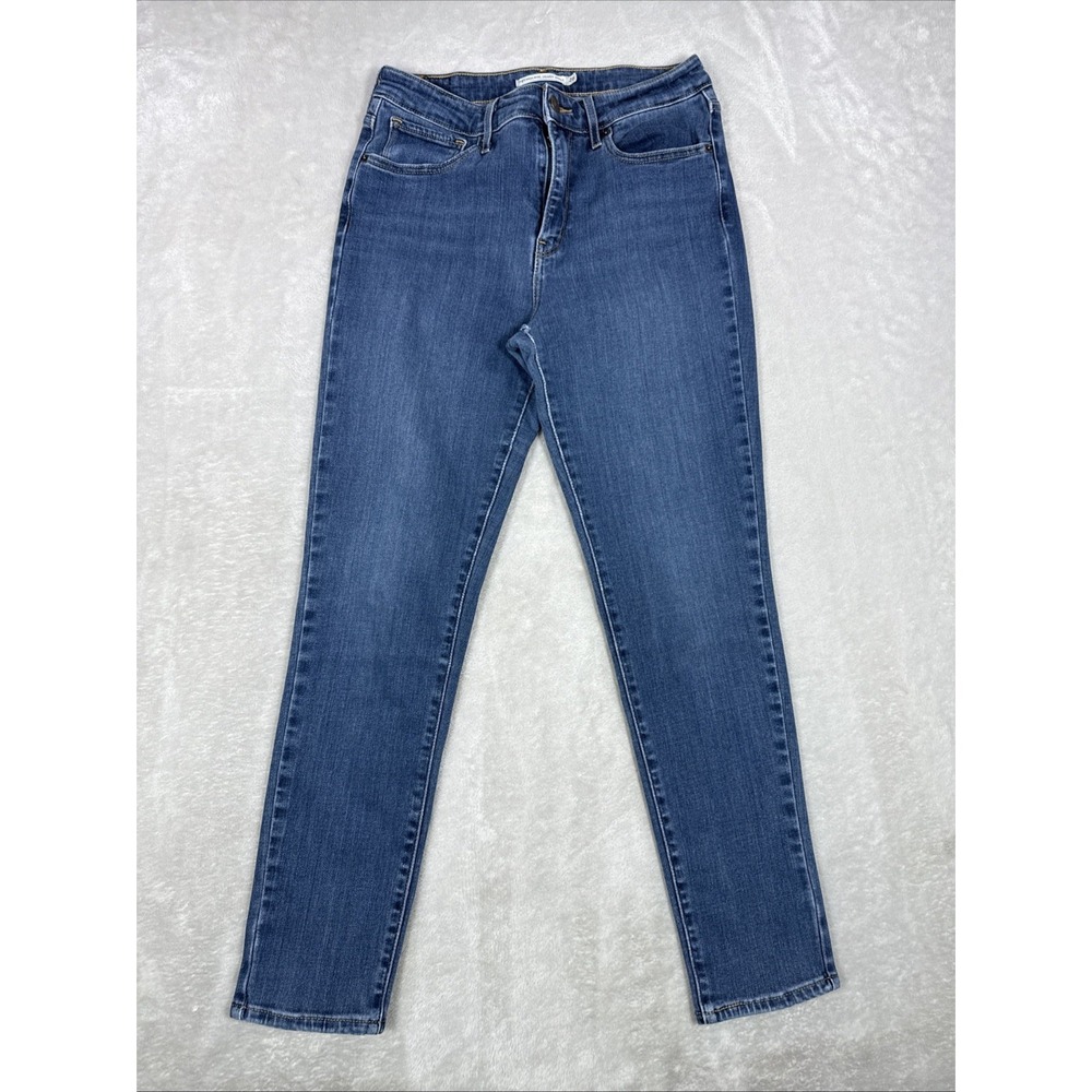 Levi's 721 Jeans Womens 26X25 High Rise Skinny Stretch Blue Denim